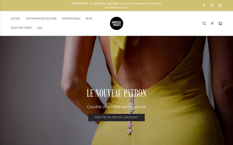 Site web Vanessa Pouzet realise par La France Digitale